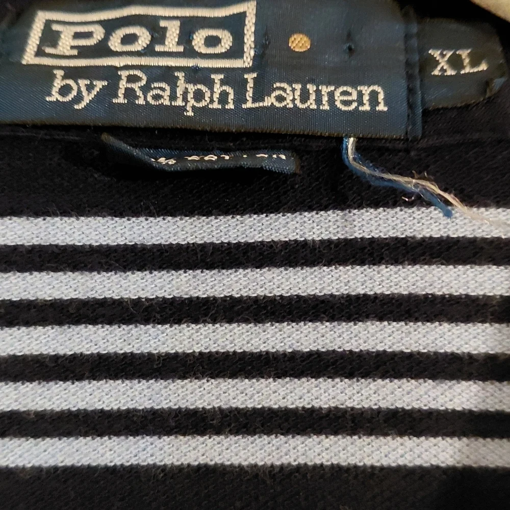 Polo Ralph Lauren Navy Striped Polo Shirt